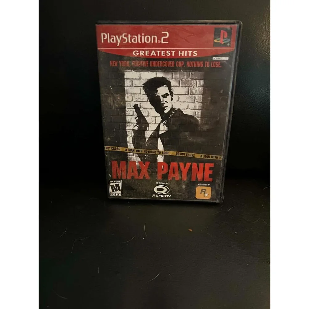 Max Payne (Sony PlayStation 2, 2001) Greatest Hits Complete Video Game